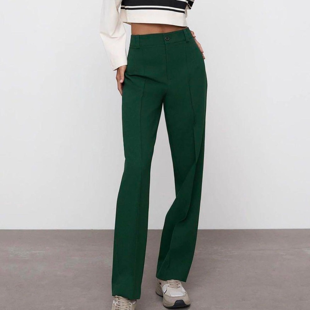 Zara The Francoise Pant - Dark Green